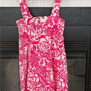 Floral Pink Midi Dress